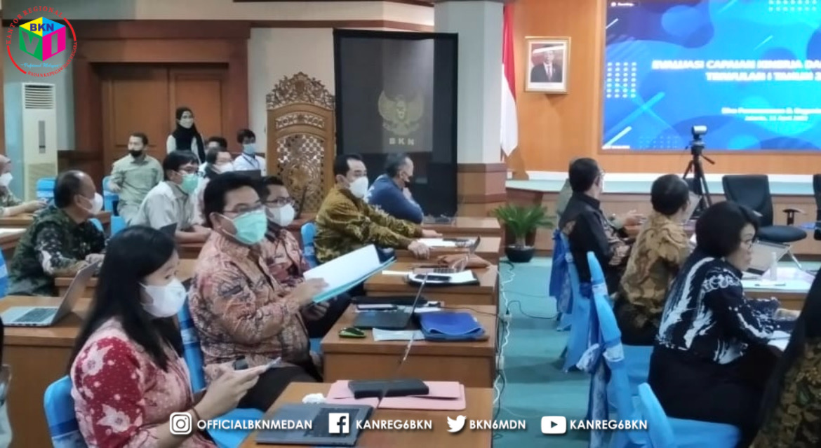 Duduki 3 Peringkat Tertinggi Penyerapan Anggaran BKN Pada Triwulan 1 Tahun 2022, Kanreg VI BKN Medan Semakin Terpacu Untuk Peningkatan Kualitas Kinerja   