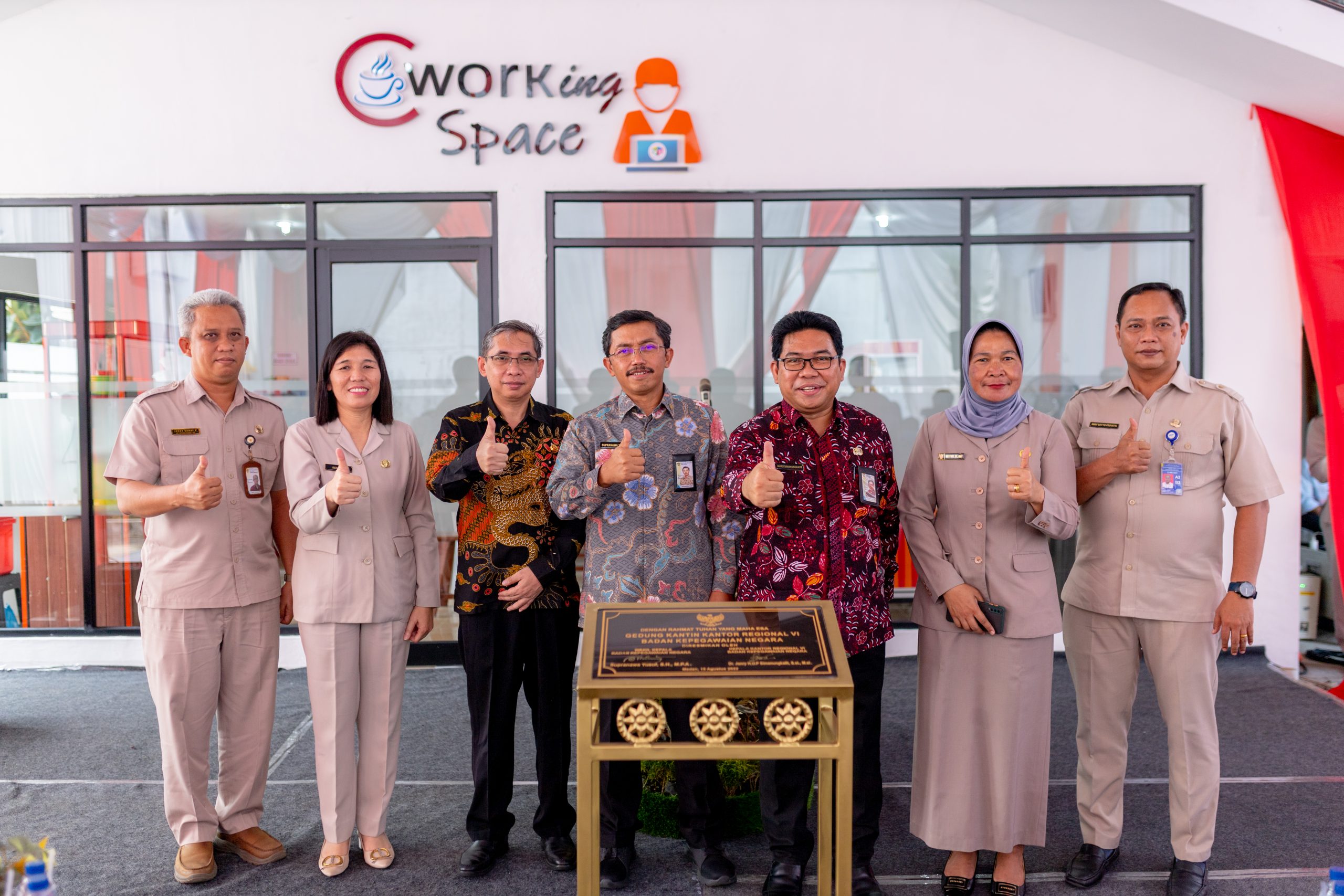 Wakil Kepala BKN Resmikan Collaborative Working Space Kantor Regional VI BKN Medan