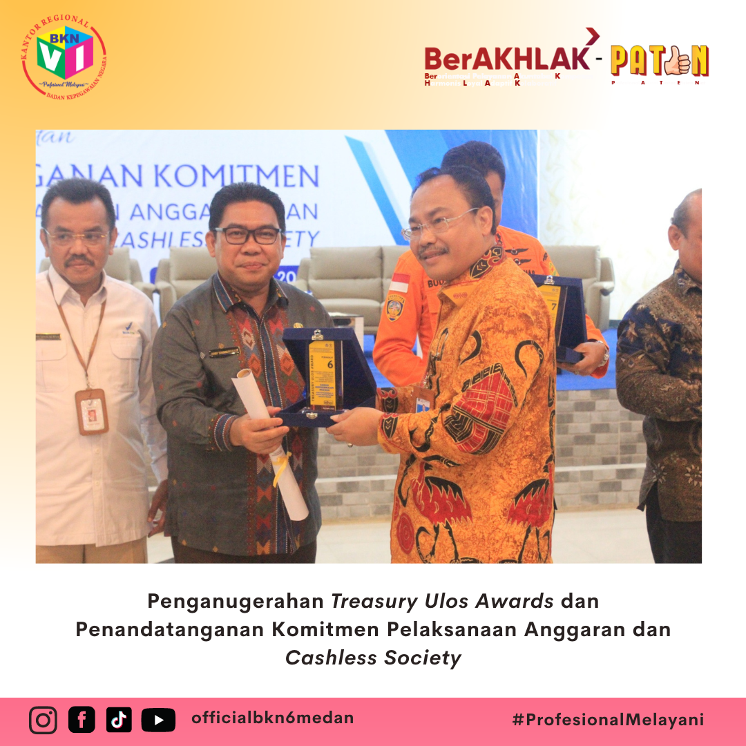 Kantor Regional VI Raih Penganugerahan Treasury Ulos Awards 