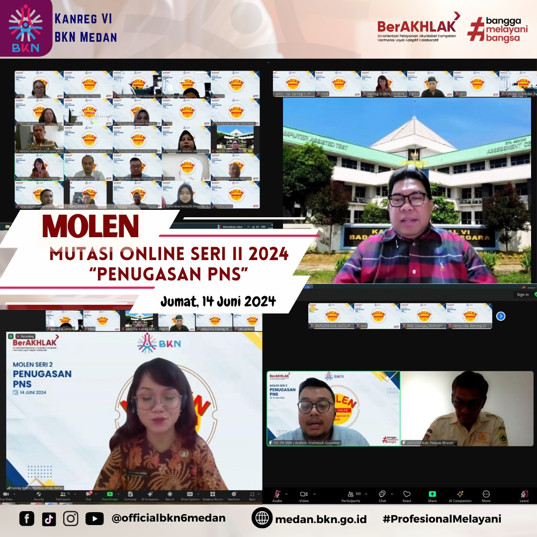 Pelaksanaan Molen (Mutasi Online) Seri II Tahun 2024